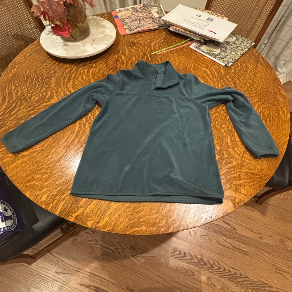 Teal Fleece Pullover